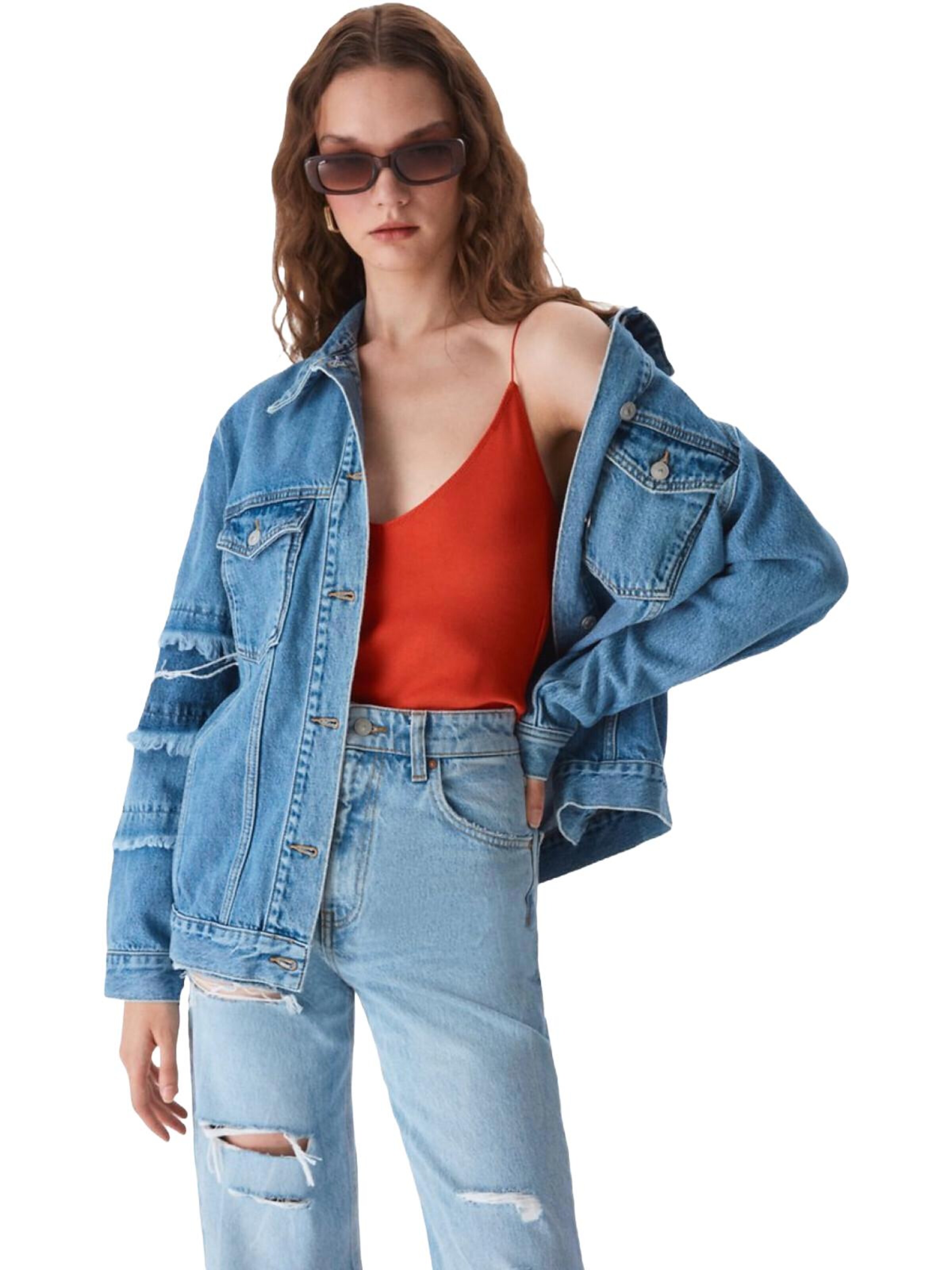 LTB Jeans Wide leg Jeans 'LTB Jeans Damen Danica High Waist Wide Leg Jeanshose' in Blauw