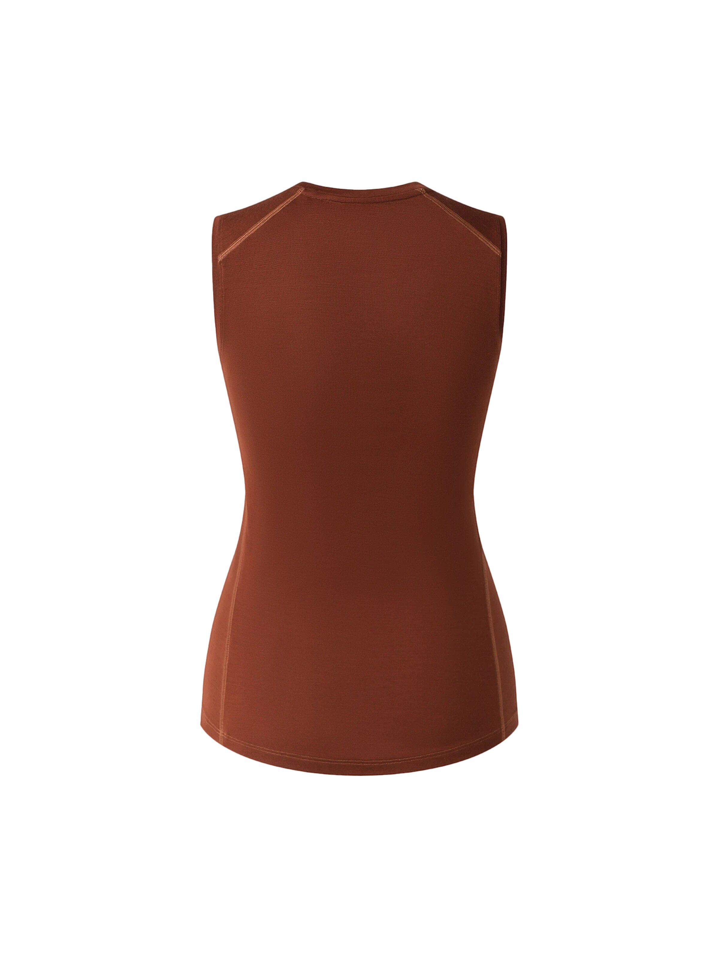Haut de sport 'Merino Wool Tank Top' Jelenew en marron