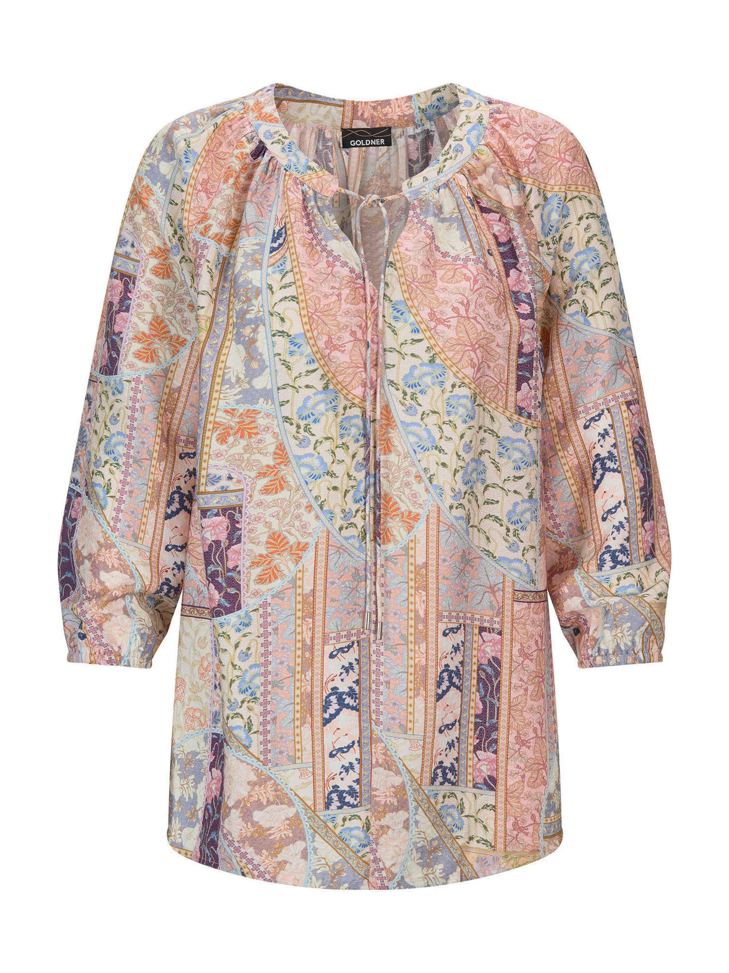 Goldner Chemisier en jaune / violet / orange / rose, Vue avec produit