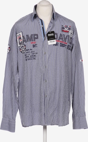 CAMP DAVID Hemd XXXL in Blau: Vorderseite