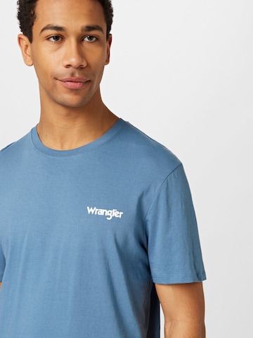 WRANGLER Skjorte 'SIGN OFF TEE' i blå