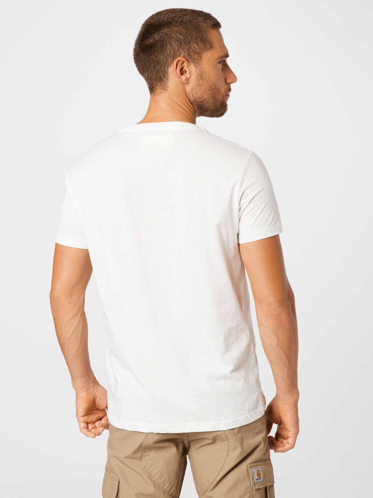 Koszulki Mężczyźni ALPHA INDUSTRIES Koszulka w kolorze Białym 