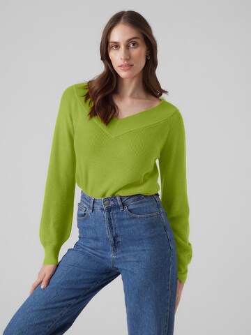 VERO MODA Sweater 'NEW LEXSUN' in Green: front