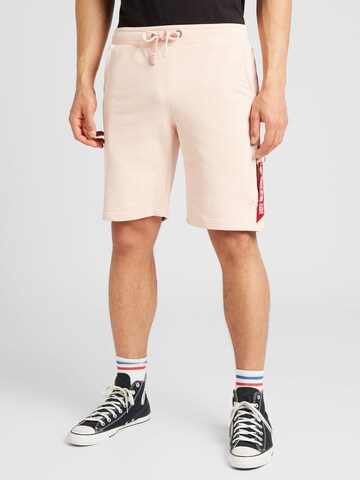 ALPHA INDUSTRIES Regular Shorts 'X-Fit' in Pink: predná strana