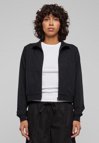 Urban Classics Кофта на молнии в Черный: спереди