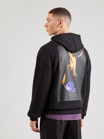 HUGO Sweatshirt 'Dflo' in Black: front