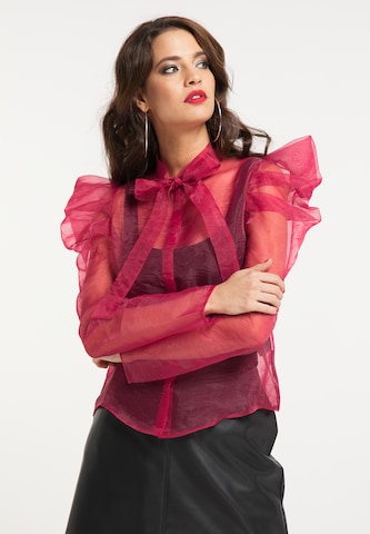 faina Blouse in Rood: voorkant