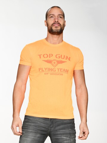 TOP GUN T-Shirt ' Shining ' in Orange: Vorderseite