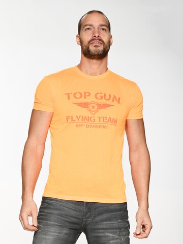 TOP GUN T-Shirt ' Shining ' in Orange: predná strana