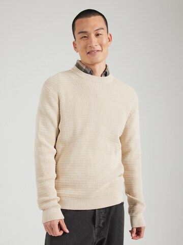 Pullover 'SLHTheo' di SELECTED HOMME in beige: frontale