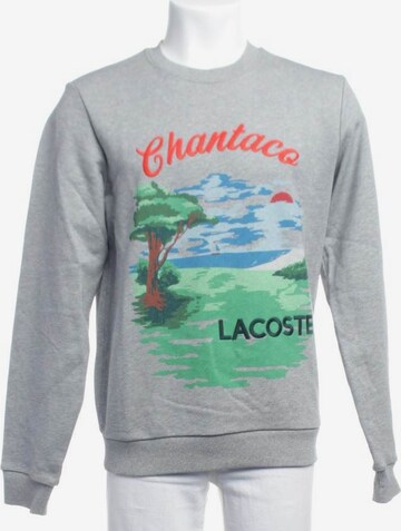 LACOSTE Sweatshirt / Sweatjacke S in Grau: predná strana