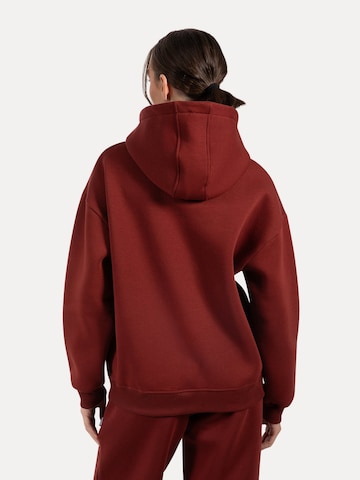 Smilodox Lyanna Blank Basic Hoodie in Rot