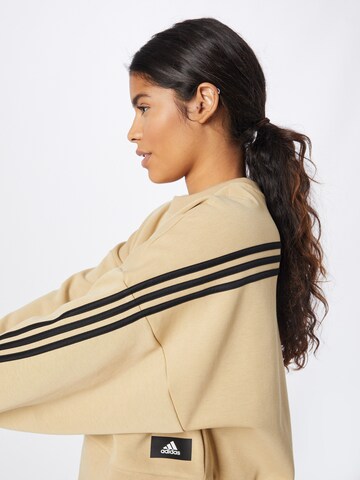 ADIDAS SPORTSWEAR Sportief sweatshirt 'Future Icons 3-Stripes' in Beige