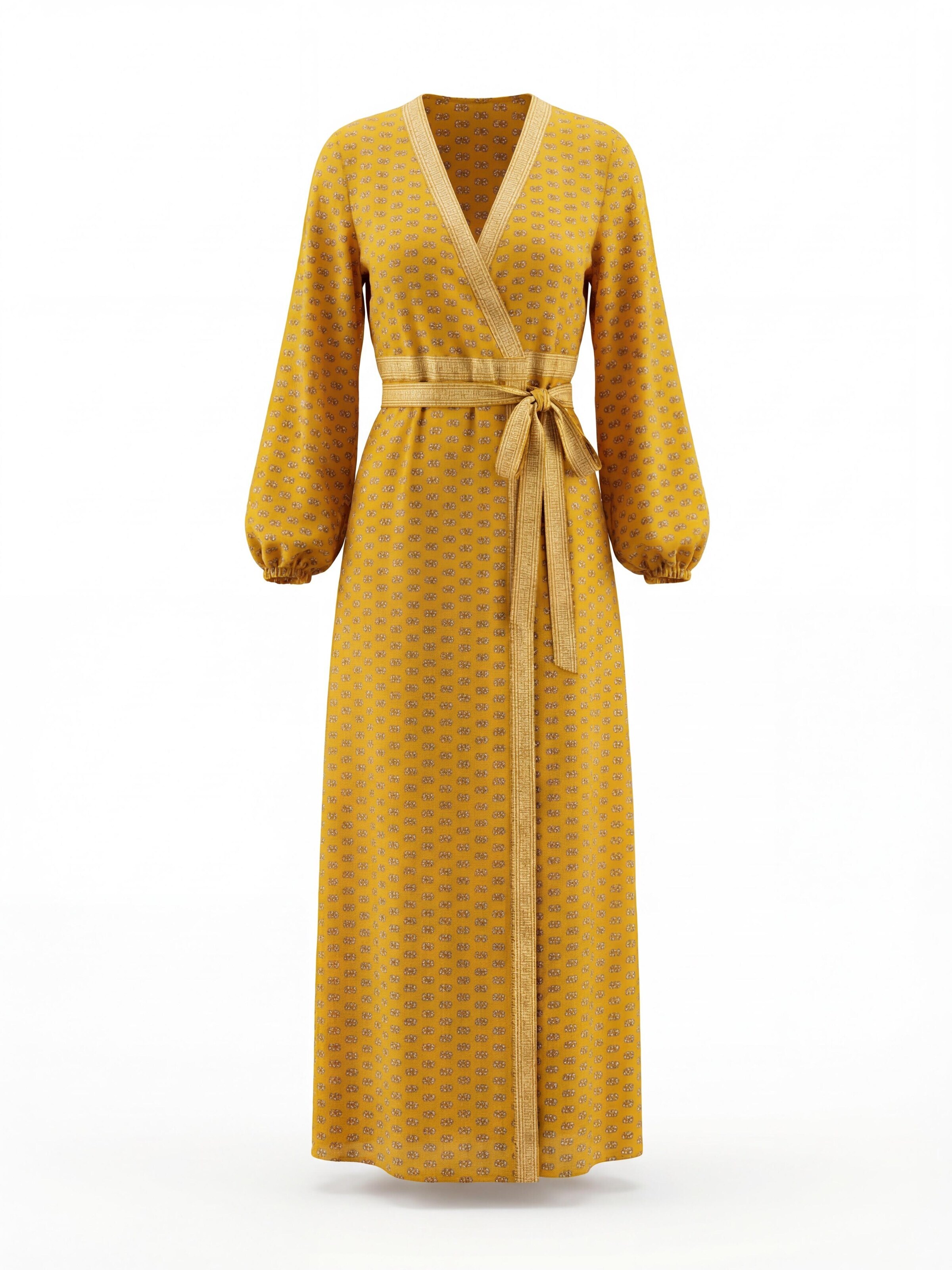 Shop Karey Kimono 'Amara Kimono Dress' in Geel: voorkant