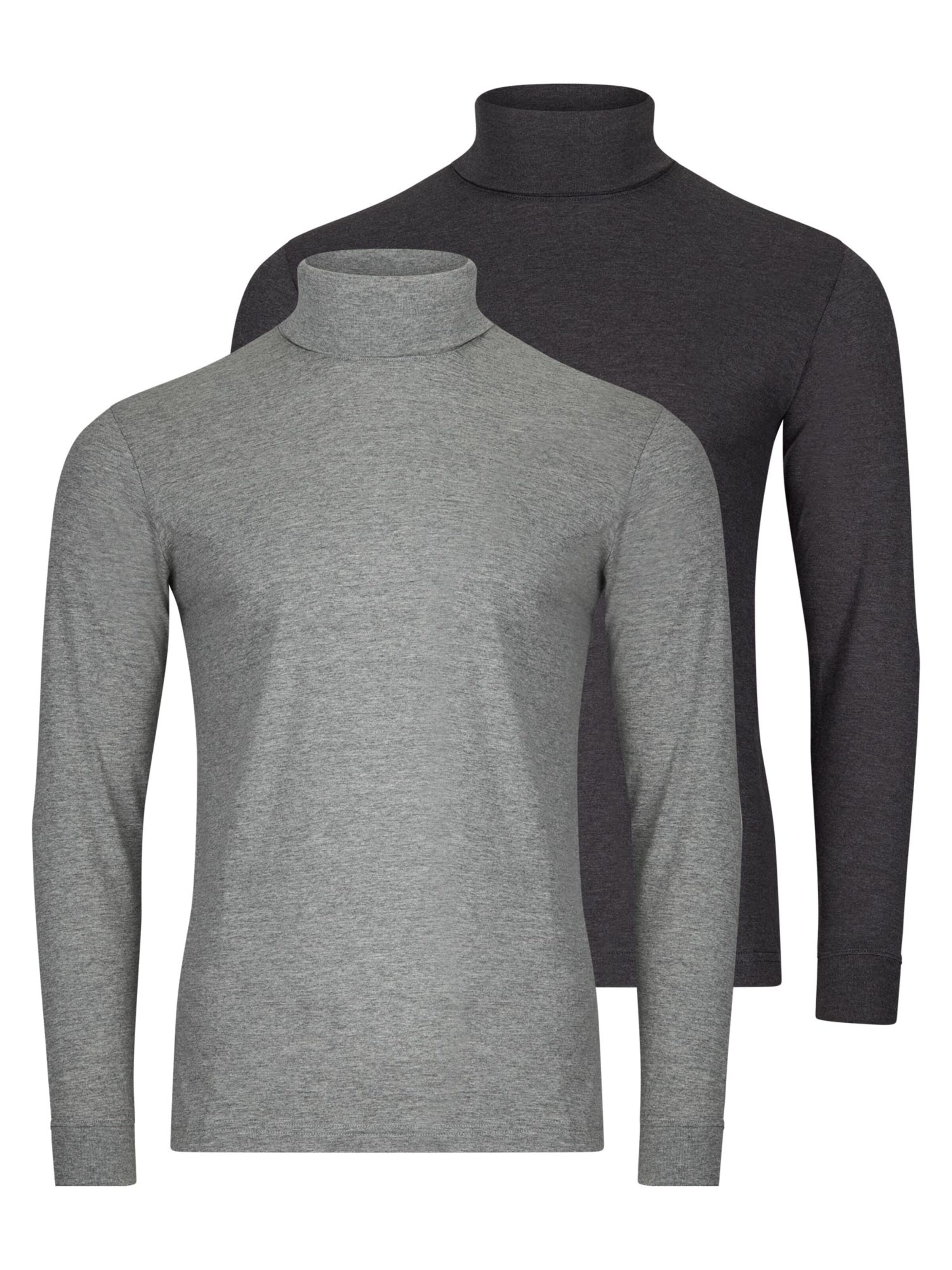 Ragman Shirt 'Basic' in Silver: front