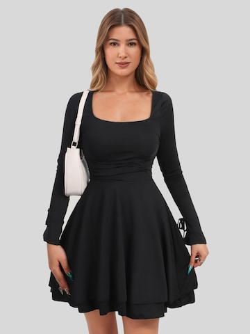 LapaPlus Cocktail Dress in Black: front
