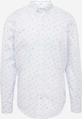 SCOTCH & SODA Slim fit Overhemd 'Ditsy' in Blauw: voorkant