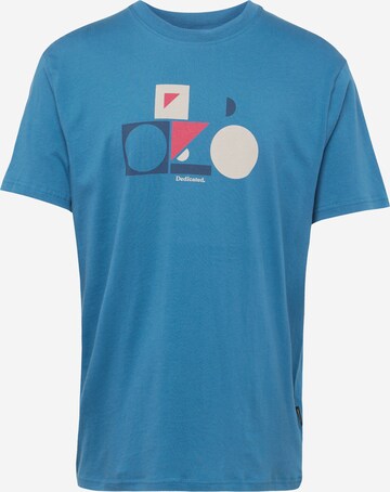 DEDICATED. Shirt 'Stockholm Primary Bike' in Blue: front