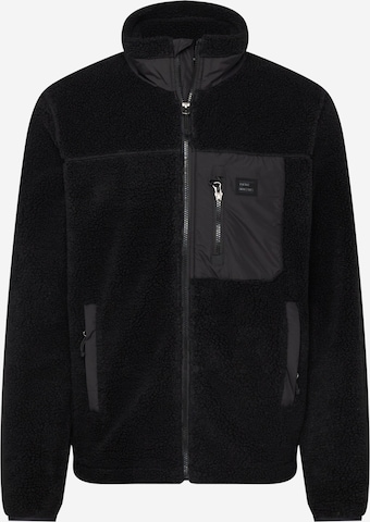 Vintage Industries Fleece jacket 'Kodi' in Black: front