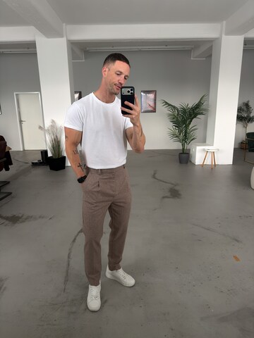 Regular Pantalon à plis 'Brian' DAN FOX APPAREL en beige
