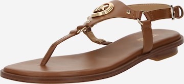 Tongs 'CASEY' MICHAEL Michael Kors en marron : devant