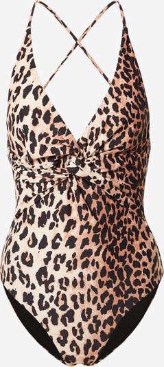 Costum de baie întreg CATWALK JUNKIE pe maro / maro cappuccino / negru, Vizualizare produs