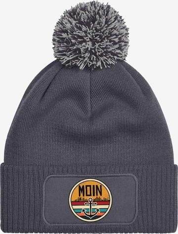 Youth Designz Beanie 'Moin Anker' in Grey: front