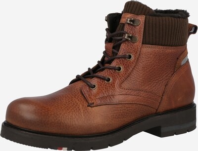 TOMMY HILFIGER Schnürboots in karamell / dunkelbraun, Produktansicht