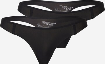 Tanga de la Boux Avenue pe negru: față