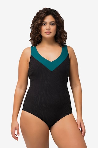 Ulla Popken Swimsuit in Black: front