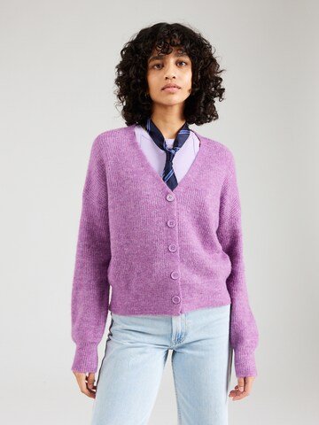 Cardigan BONOBO en violet : devant