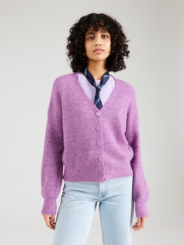 BONOBO Knit cardigan in Purple: front