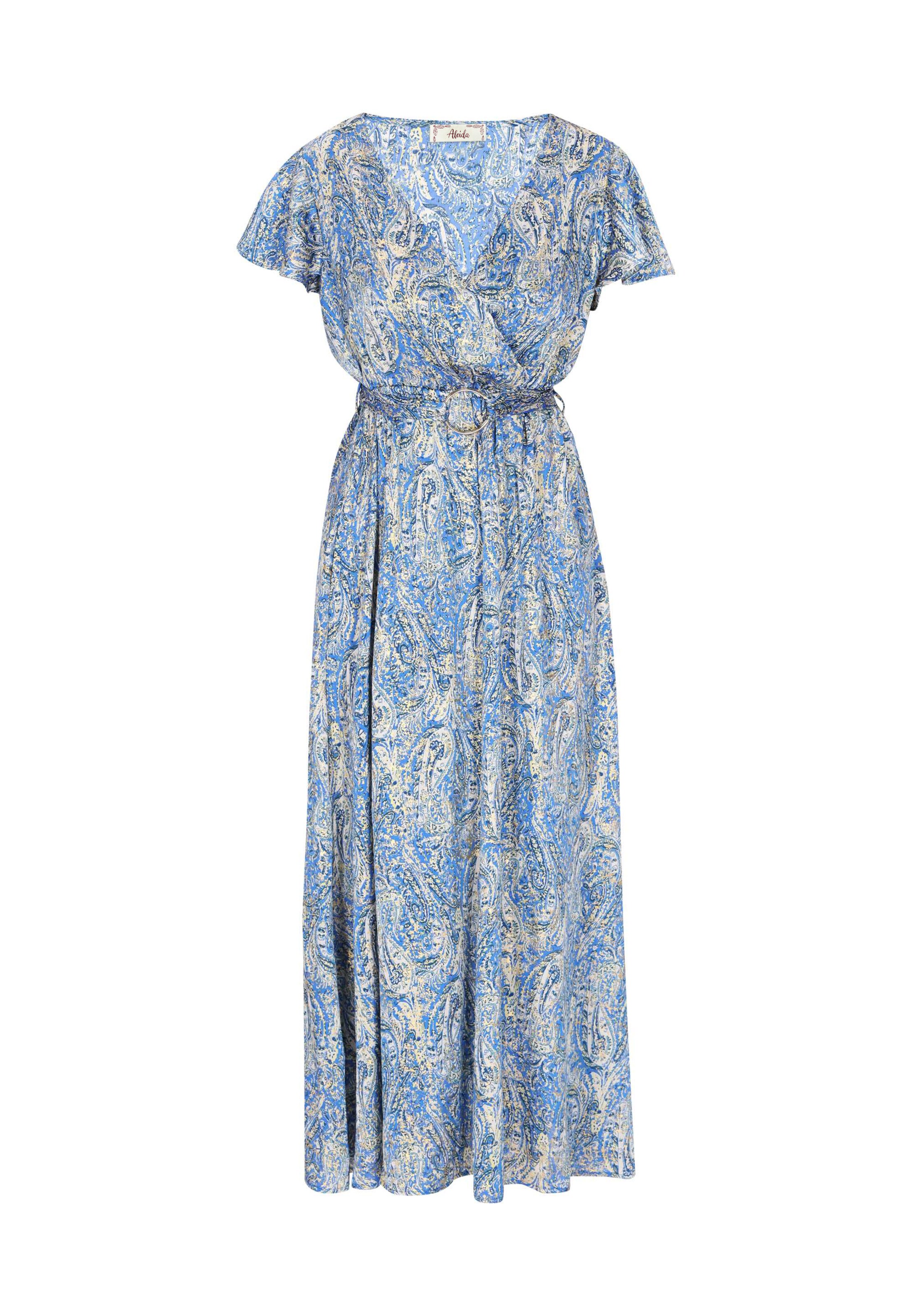 aleida Dress in Blue: front