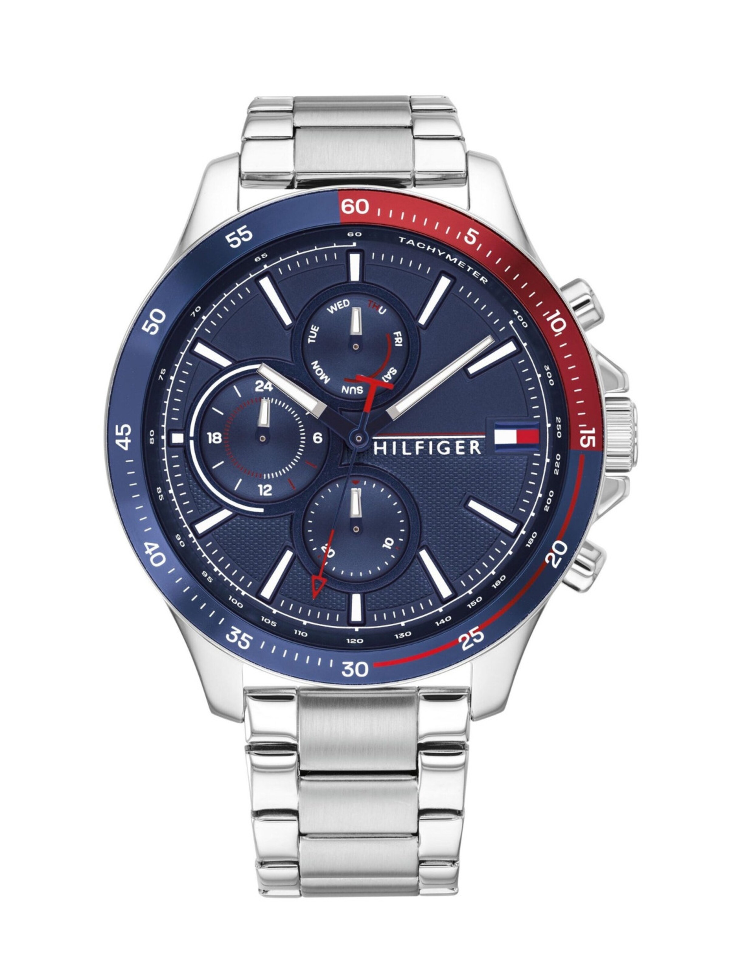 TOMMY HILFIGER - Reloj analógico 'Montre Homme Tommy Hilfiger chronographe Bank 1791718' en gris: frente