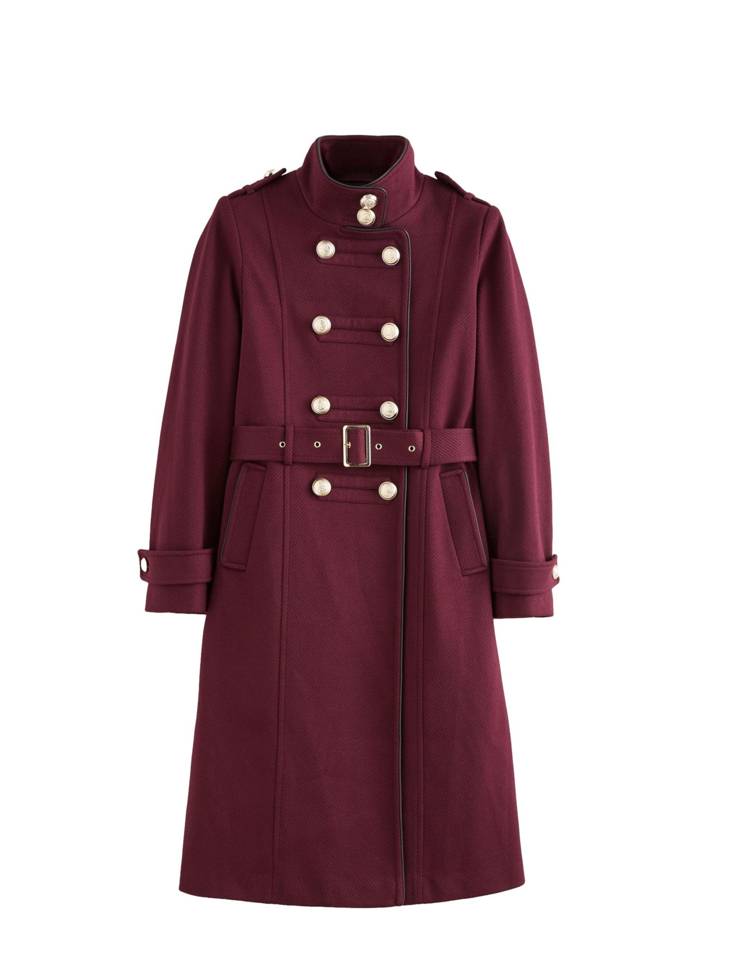 love & roses Between-Seasons Coat in Red: front