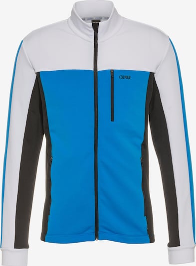 Colmar Sportsweatjacke in himmelblau / schwarz / weiß, Produktansicht