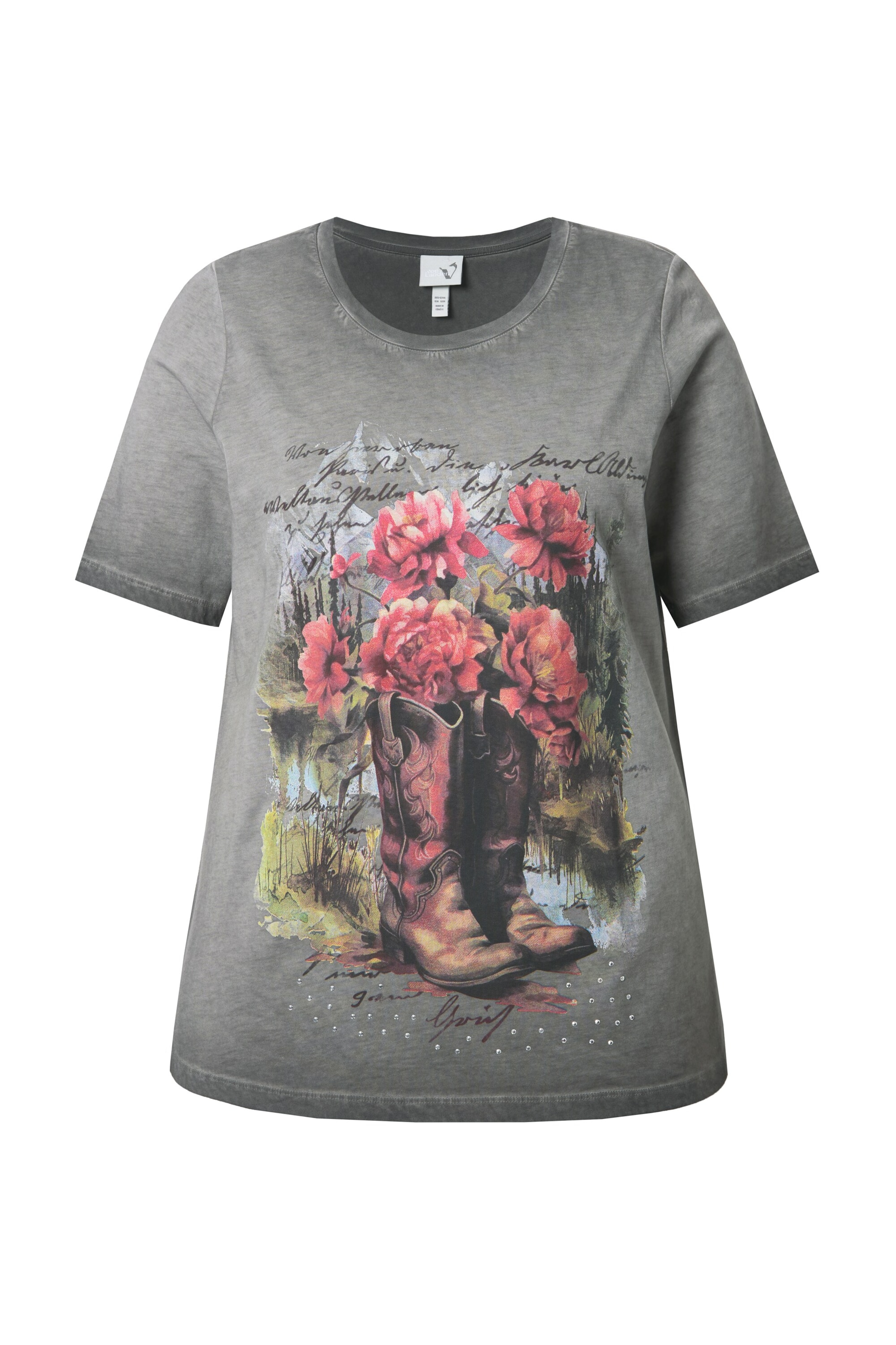 Ulla Popken Shirt in Grau: Vorderseite