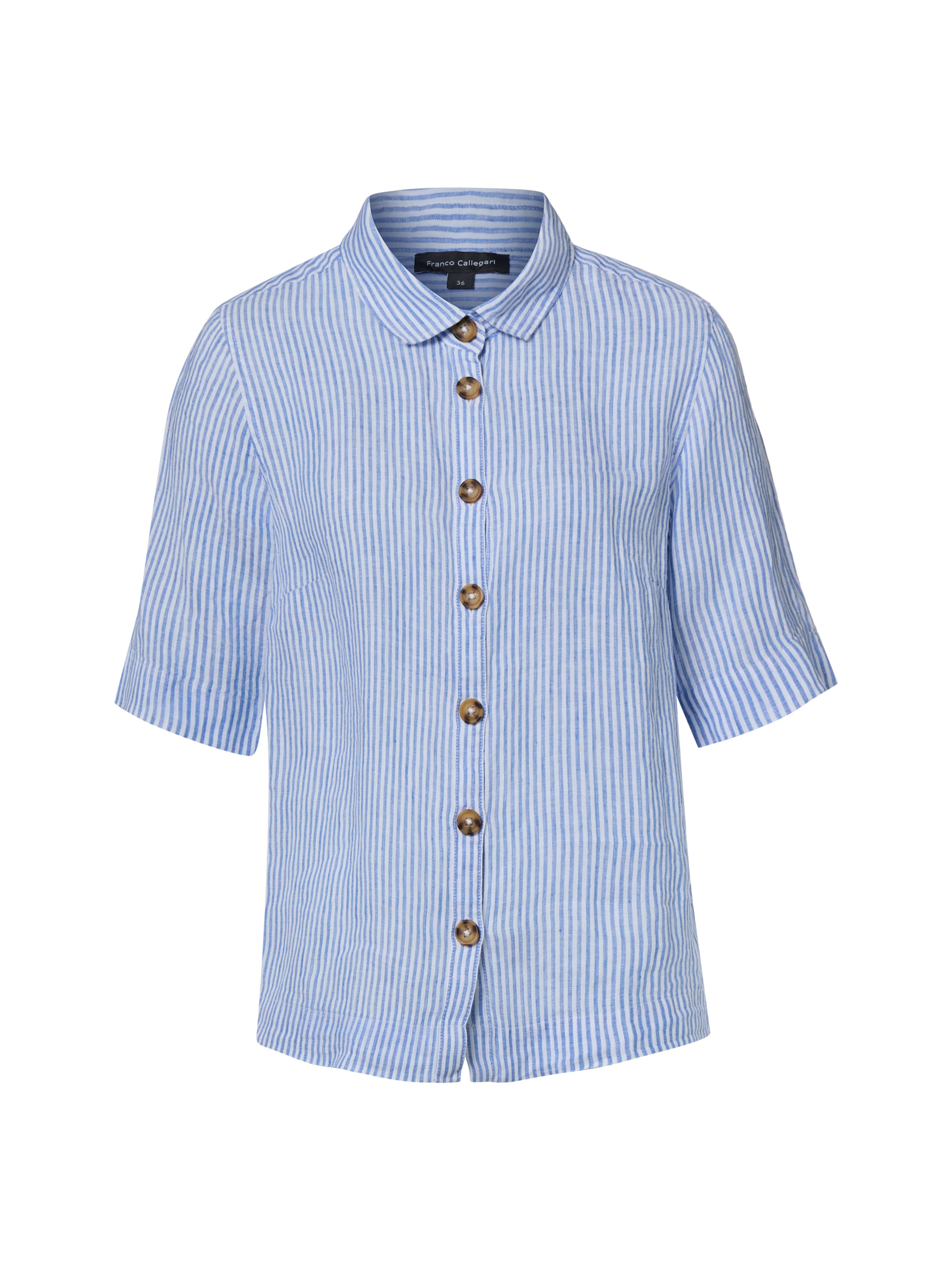 Franco Callegari Bluse in Blau: Vorderseite