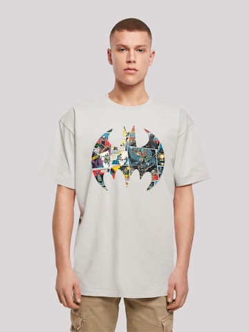 T-Shirt 'Batman Comic Book Logo ' F4NT4STIC en gris : devant