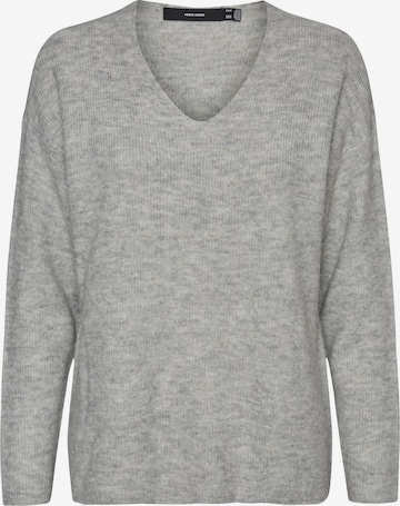VERO MODA Trui 'VMLefile' in Grijs: voorkant