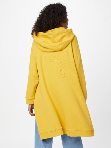 MAX&Co. Sweatshirt mit Regencape 'MEGA' in Gelb