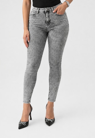 Slimfit Jeans di Elara in grigio: frontale