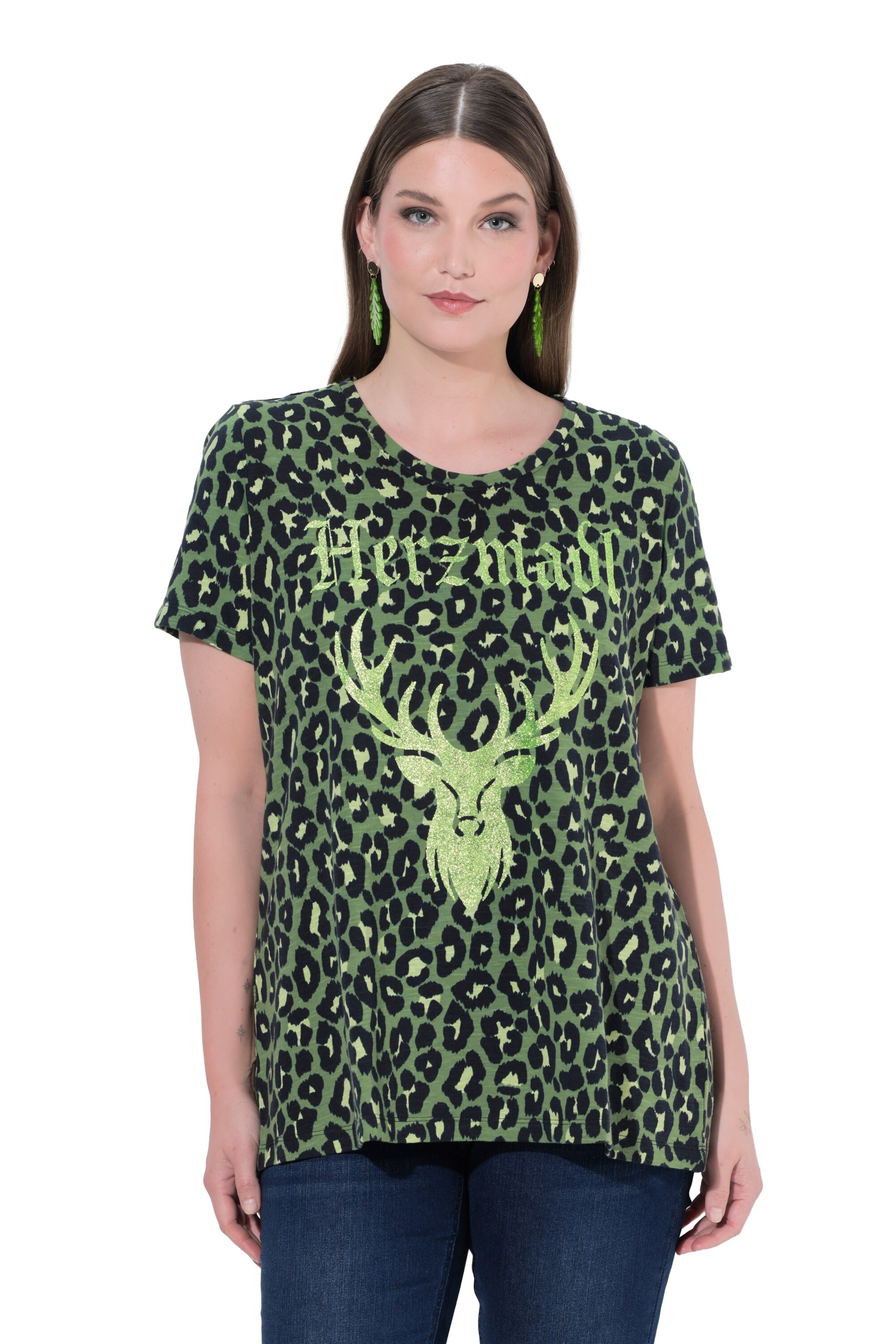 Ulla Popken Shirt in Green: front