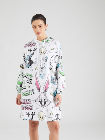 Frogbox Sukienka oversize w kolorze biały