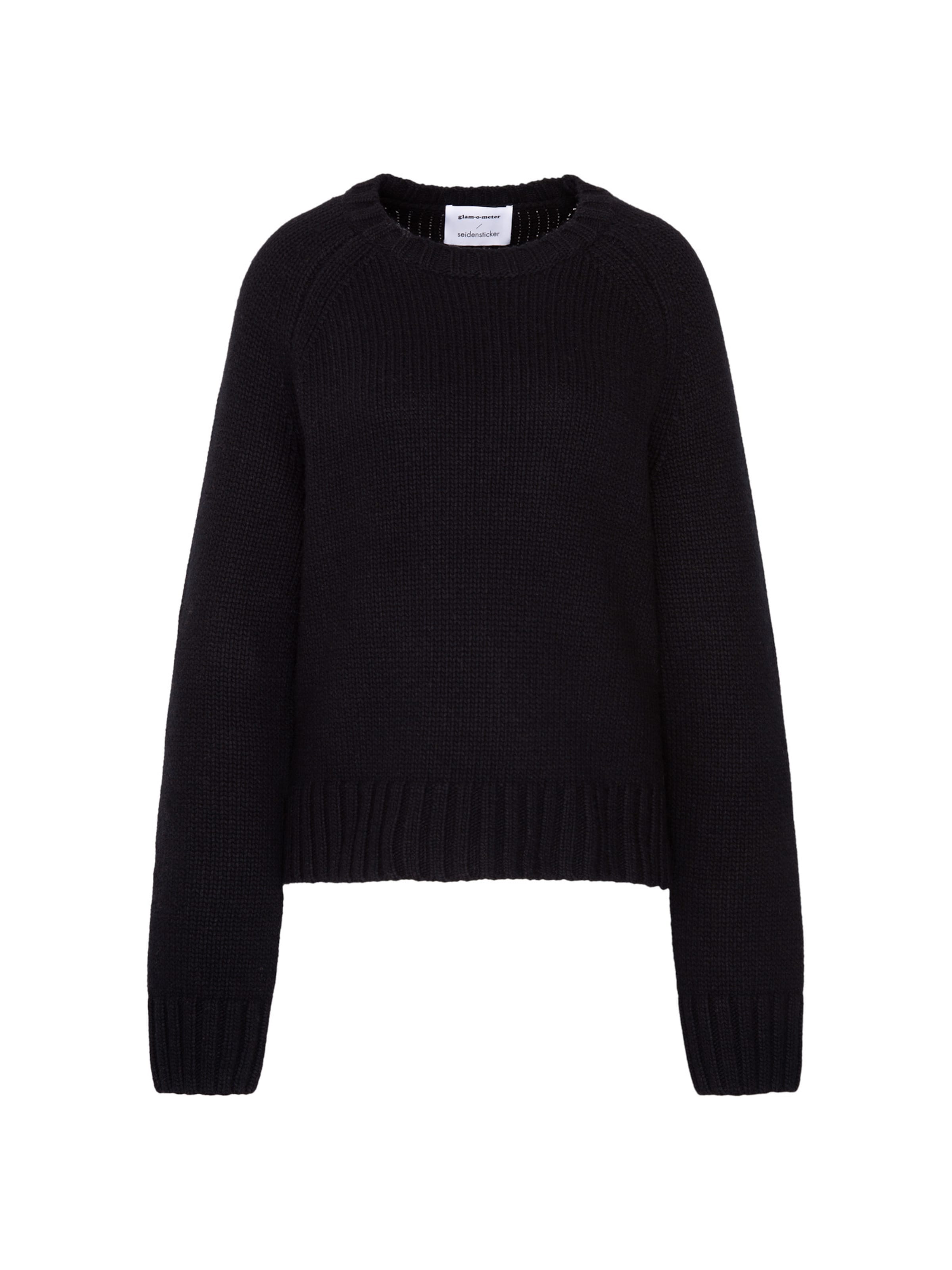 SEIDENSTICKER Pull-over en L en noir, Vue avec produit
