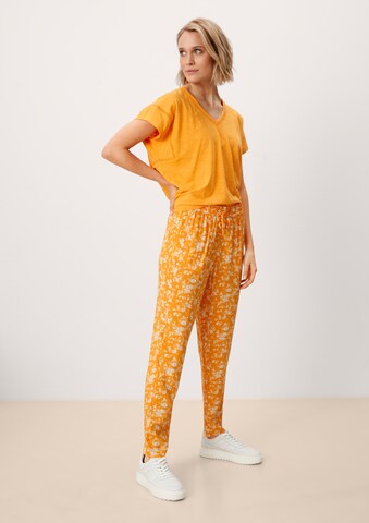s.Oliver Tapered Trousers in Orange