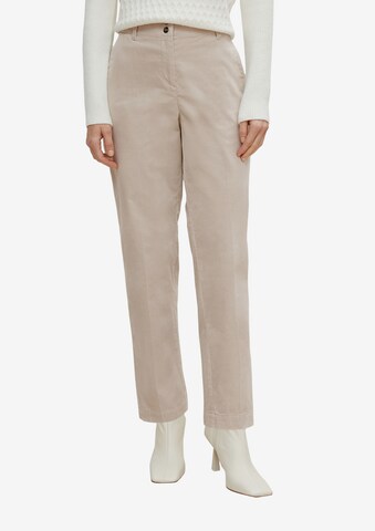 Effilé Pantalon COMMA en beige : devant