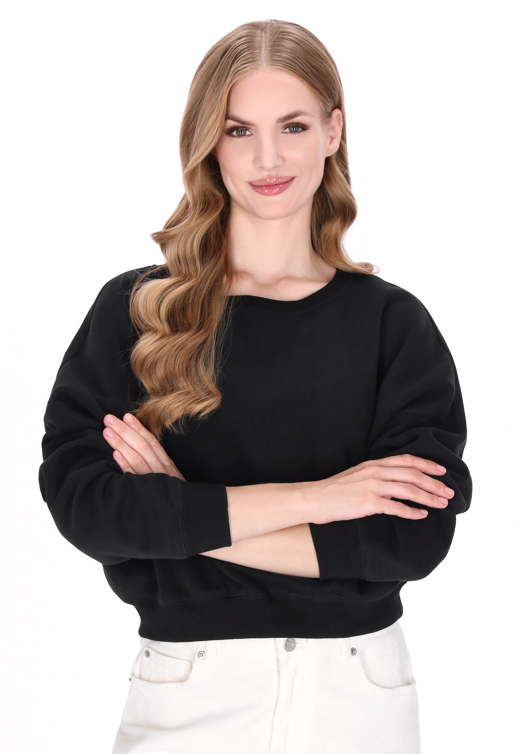 DreiMaster Vintage Sweatshirt 'Vintage' in Zwart: voorkant