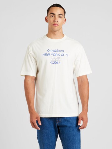 Only & Sons - Camisa 'ONSRALPH' em branco: frente