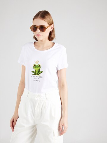 T-shirt MORE & MORE en blanc : devant